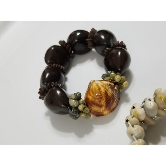 Two stretch shell bracelets nice b31 - Picture 5 of 14